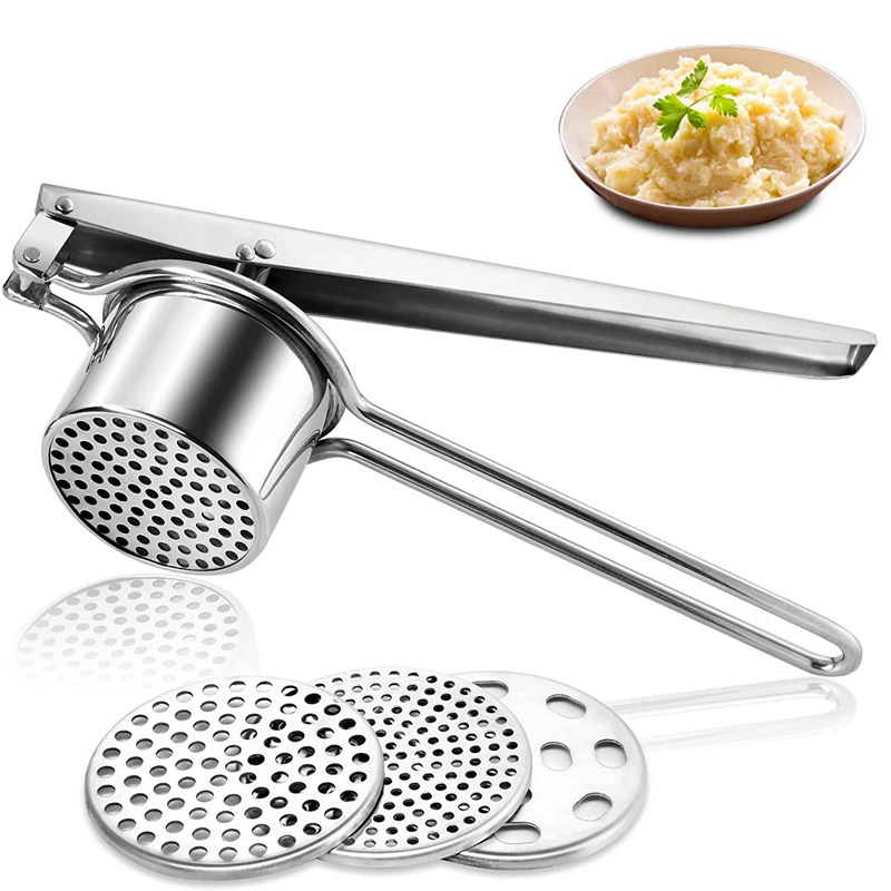 Citrus Juicer Bar - LMETJMA Kartoffelpresse aus Edelstahl, manueller Kartoffelstampfer