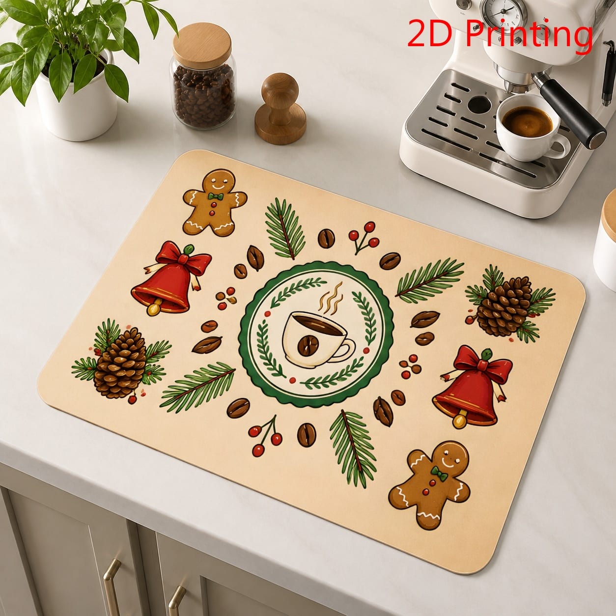 Gemütliche Weihnachts-Kaffeeti – Bar Mat Rubber Bewertung und Preis