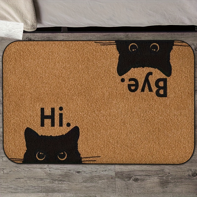 Lustige Katzen-Fußmatte 'Hi By – Bar Mat Rubber Bewertung und Preis