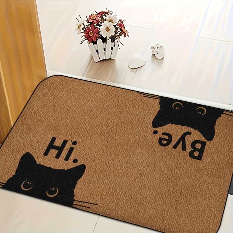 Lustige Katzen-Fußmatte 'Hi By – Bar Mat Rubber Bewertung und Preis