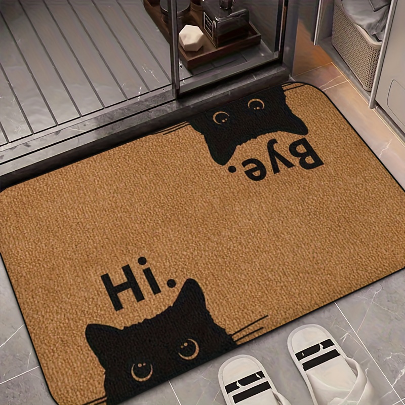 Lustige Katzen-Fußmatte 'Hi By – Bar Mat Rubber Bewertung und Preis