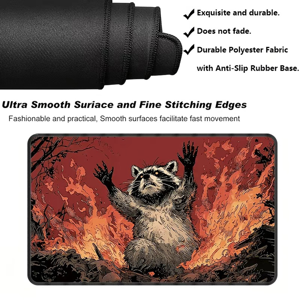 1 Stück „Raccoon in Flames“ MT – Bar Mat Rubber Bewertung und Preis